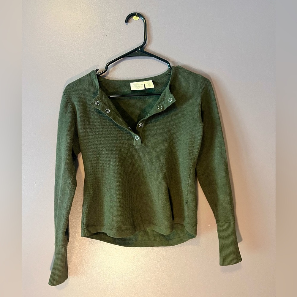 Forest green long sleeve button up